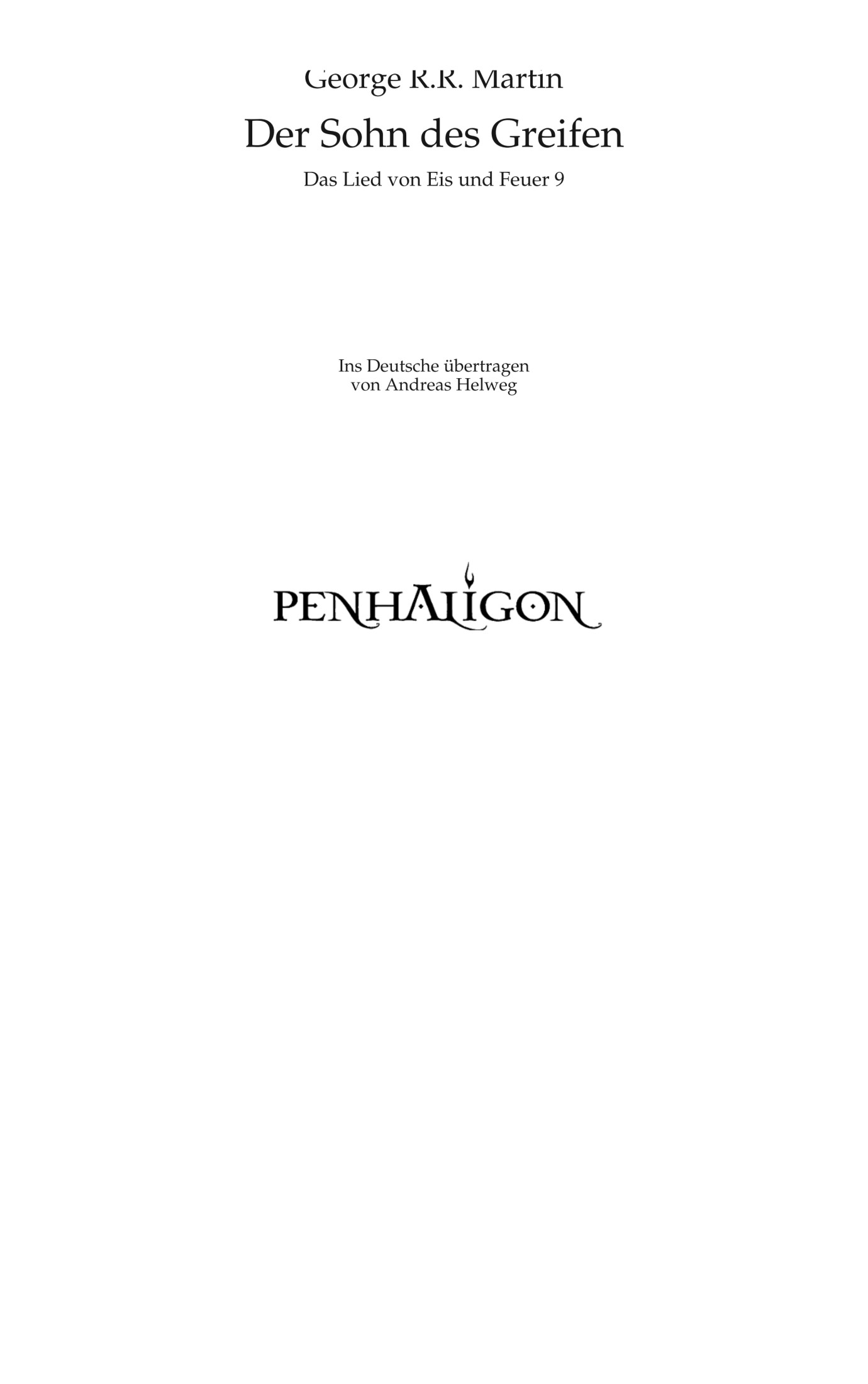 Das Lied von Eis und Feuer 09: Der Sohn des Greifen