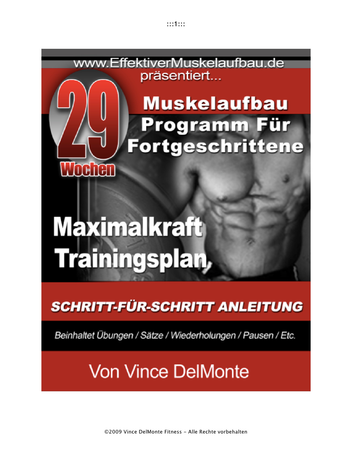 Muskelaufbau Programm für Fortgeschrittene